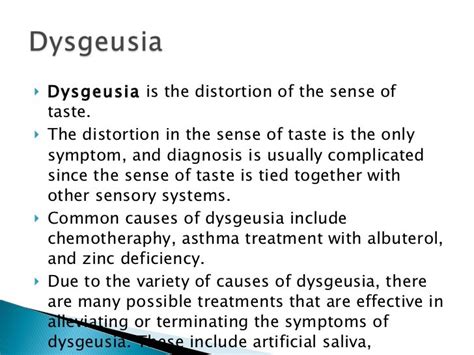 Dysgeusia: Definition, Treatment & Causes .
